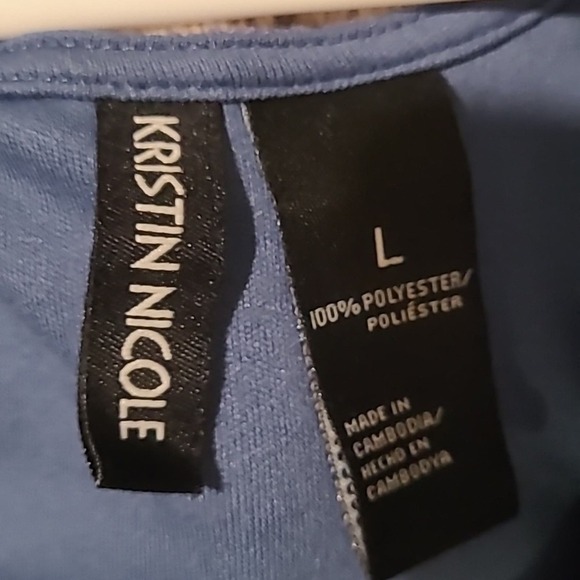 Kristin Nicole Blue Sleeveless Flowy Maxi Dress - Picture 4 of 4